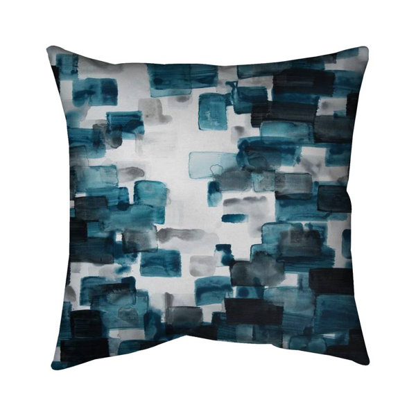 Teal and grey clearance cushion